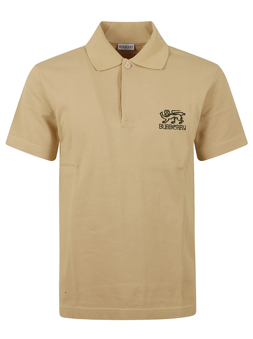 Burberry Classic Polo Shirt With Structured Collar Neutraal