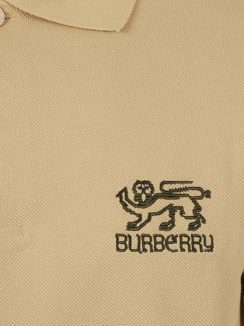 Burberry Classic Polo Shirt With Structured Collar Neutraal