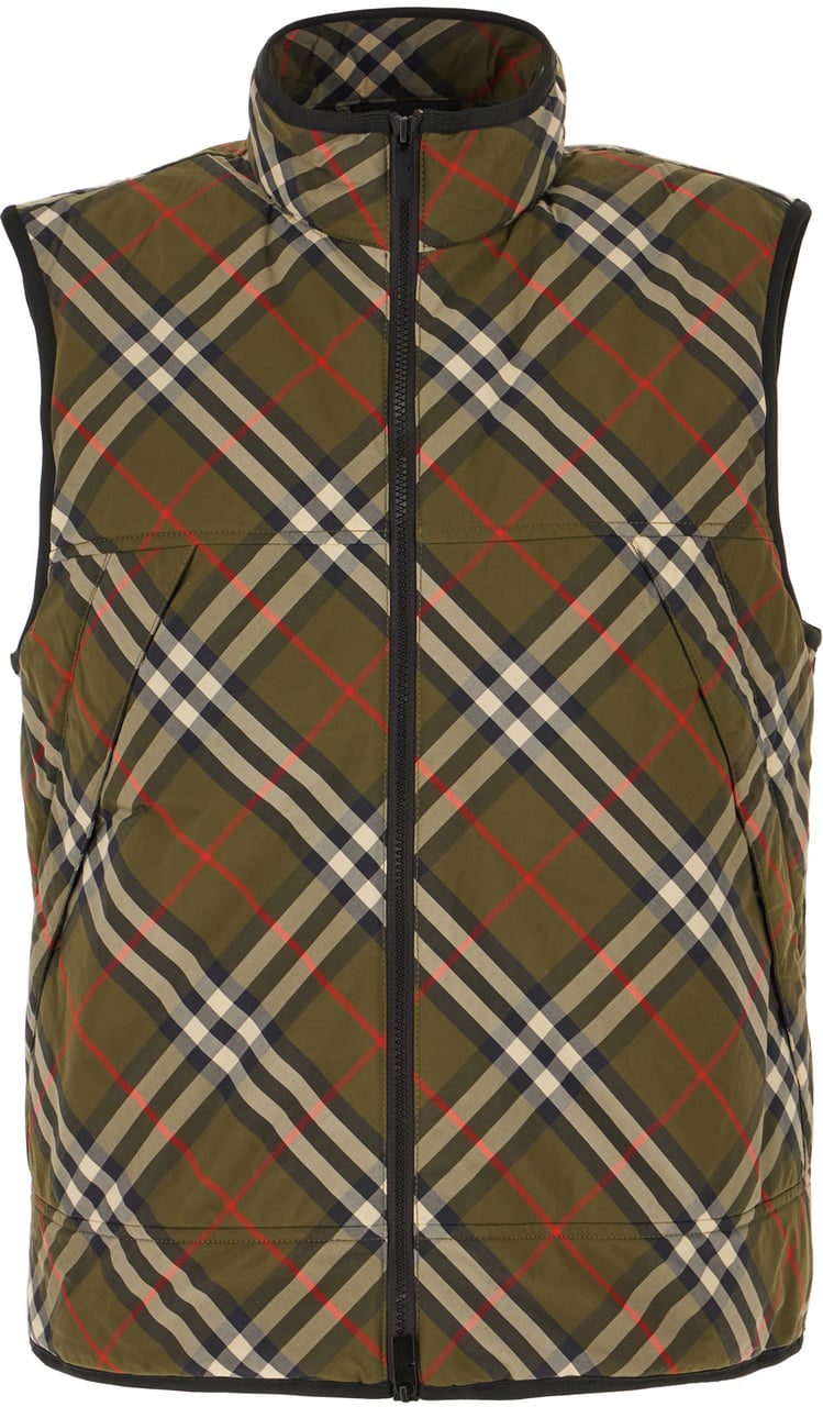 Burberry Burberry Printed nylon sleeveless padded jacket Divers