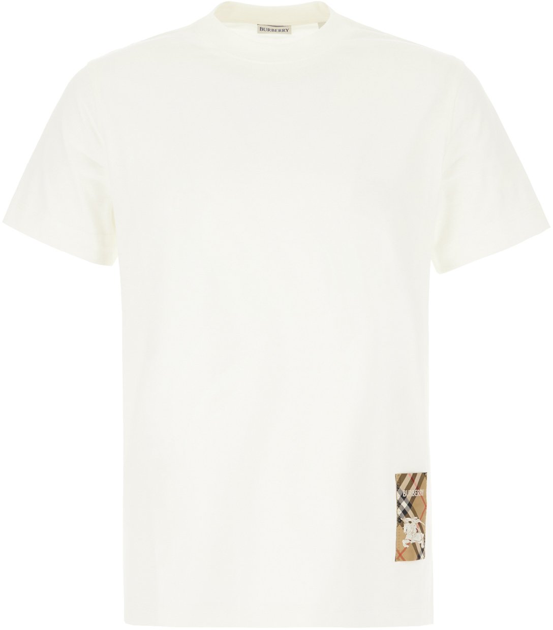 Burberry Burberry Ivory cotton t-shirt Neutraal