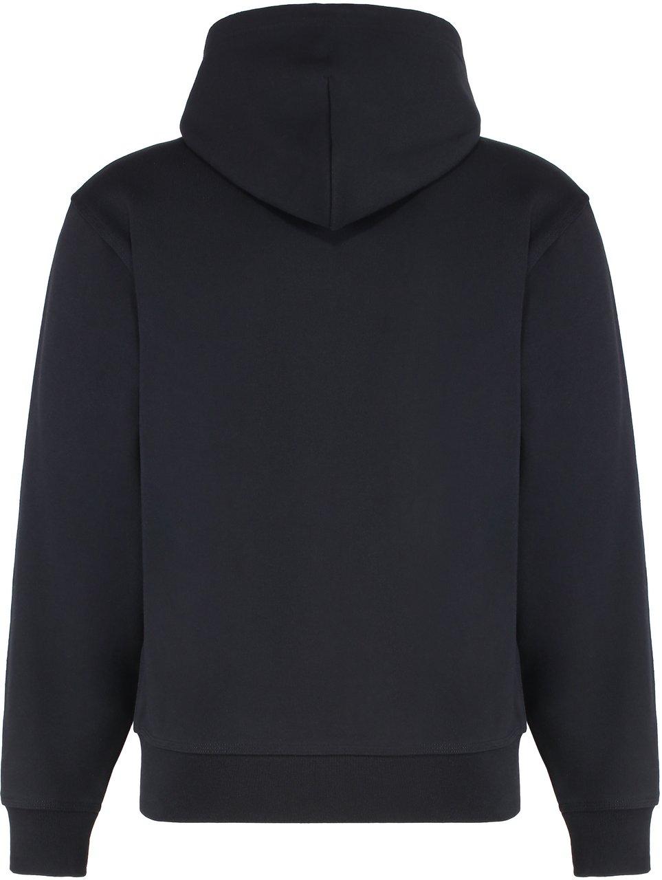 Burberry Cotton full zip hoodie Zwart