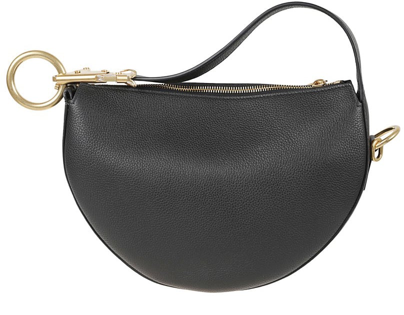 Burberry Textured Leather Handbag Zwart