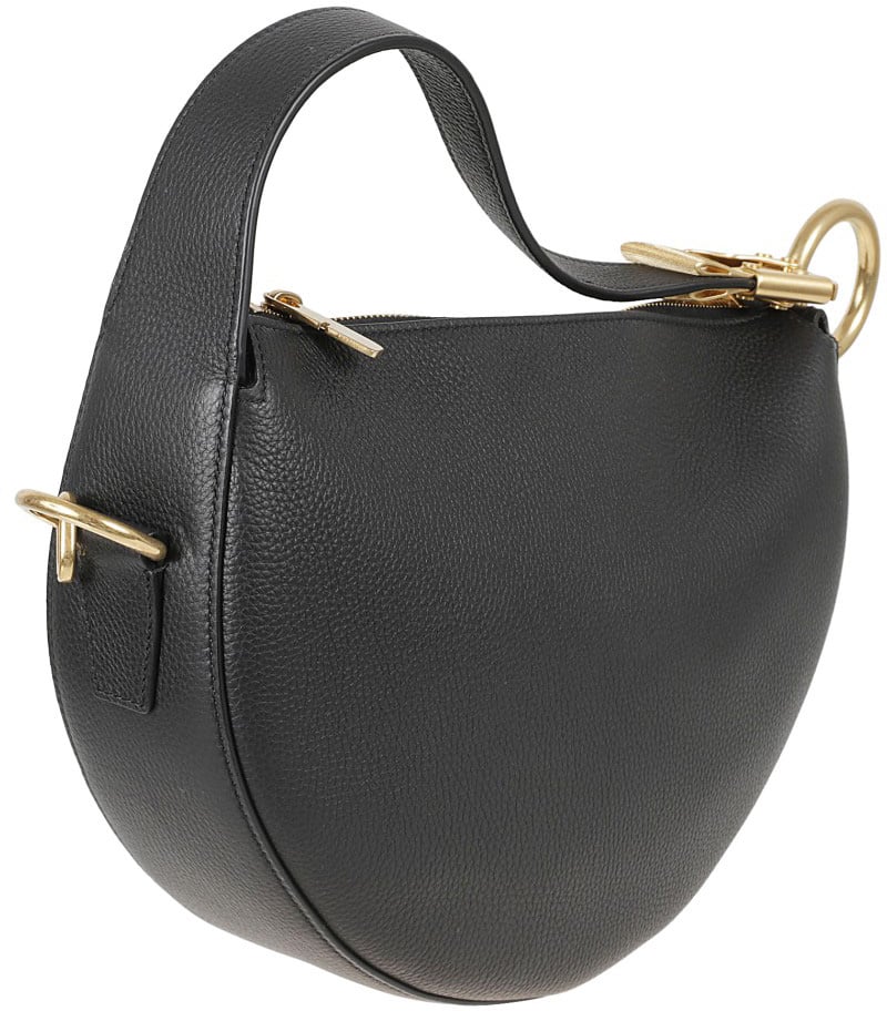 Burberry Textured Leather Handbag Zwart