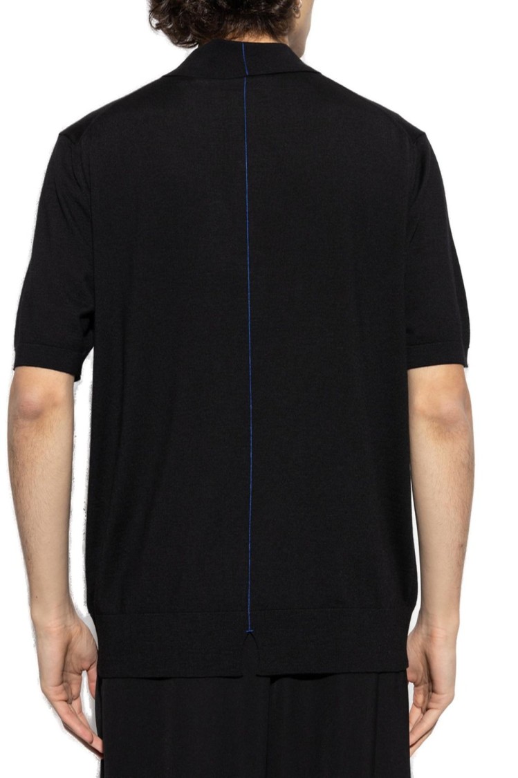 Burberry Classic Black Polo Shirt Zwart