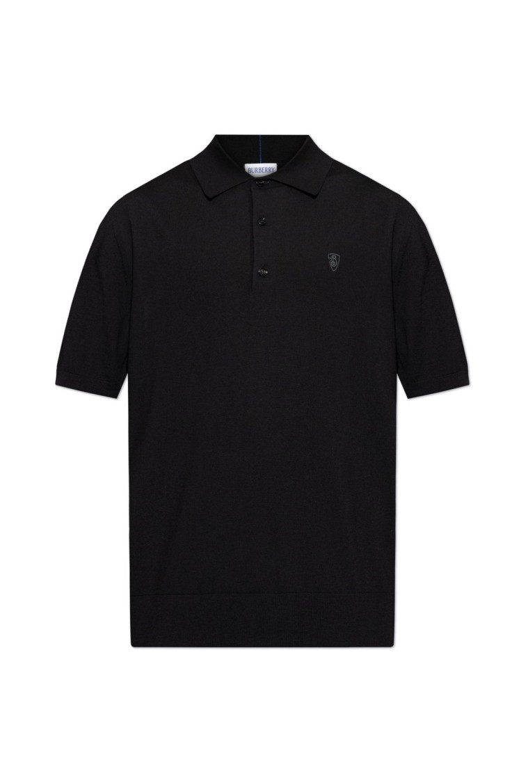 Burberry Classic Black Polo Shirt Zwart