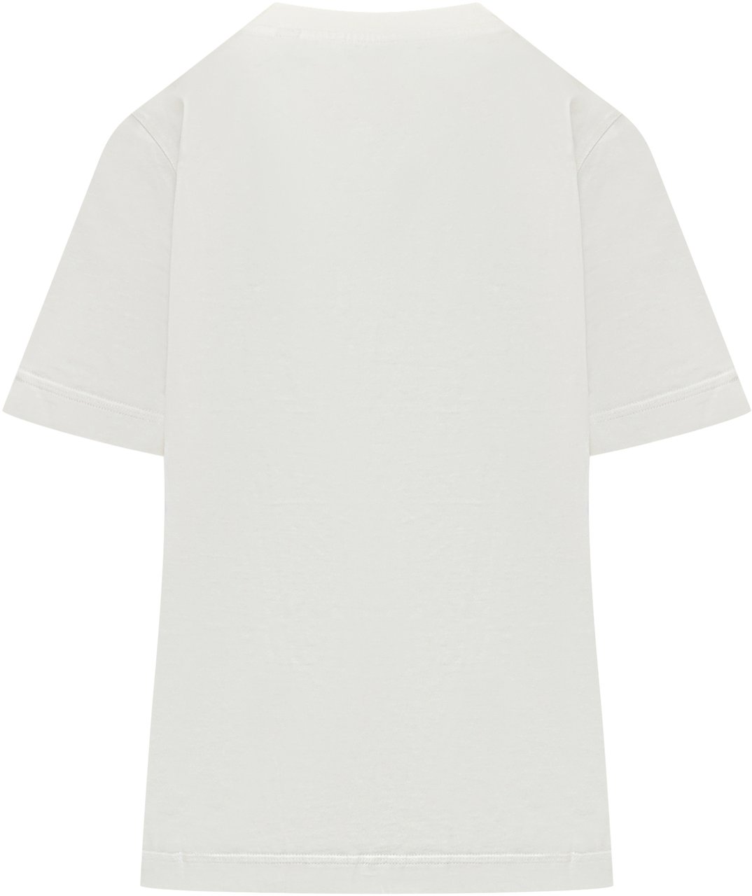 Burberry T-Shirt con Patch Logo Wit