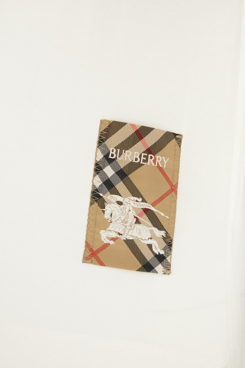Burberry Burberry White cotton t-shirt Wit
