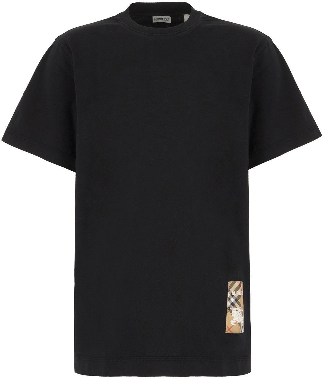 Burberry Burberry Black cotton t-shirt Zwart