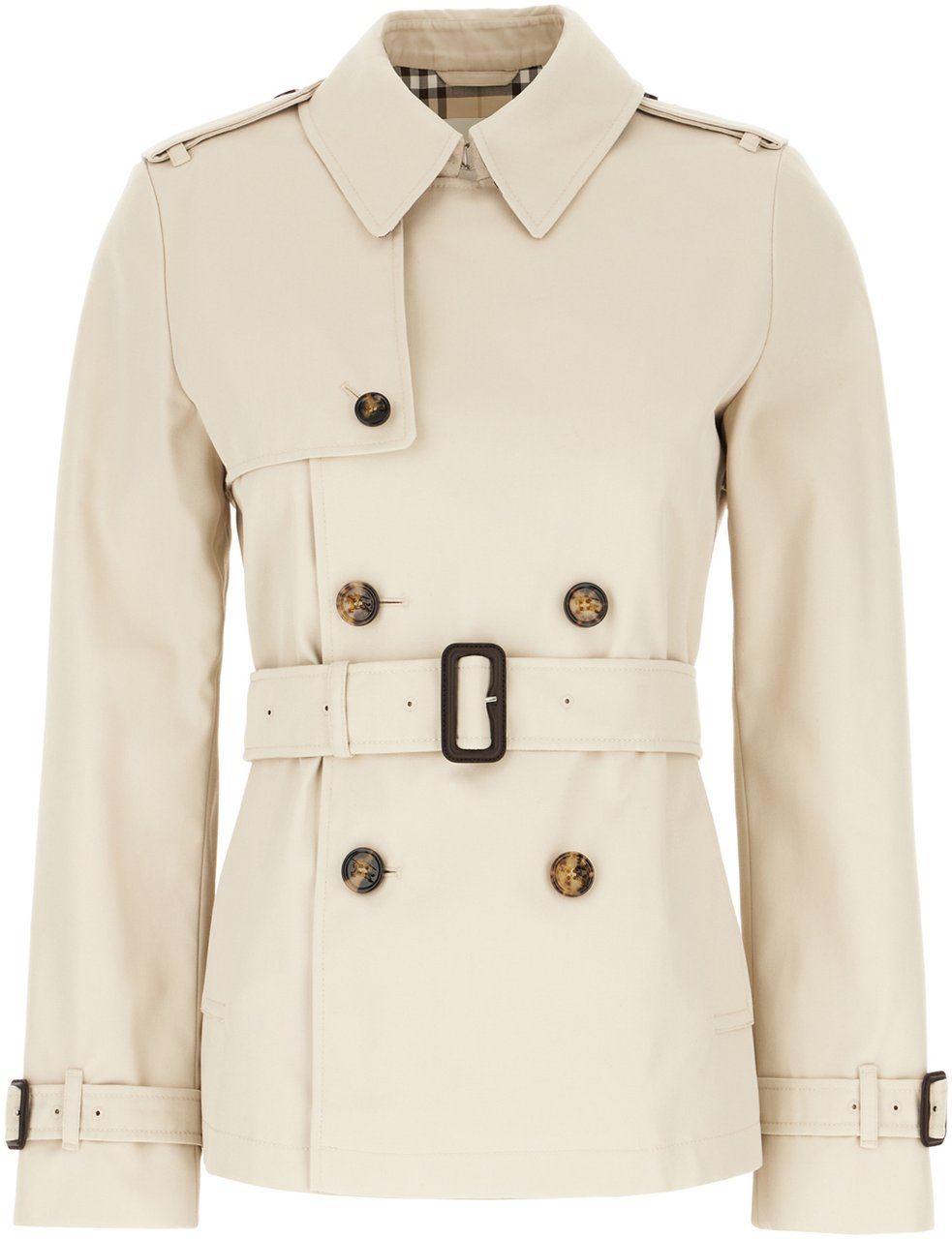 Burberry Burberry Sand polyester blend trench Neutraal