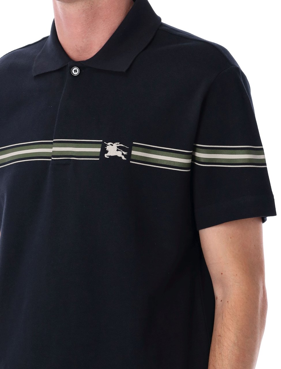 Burberry Cotton polo shirt Blauw