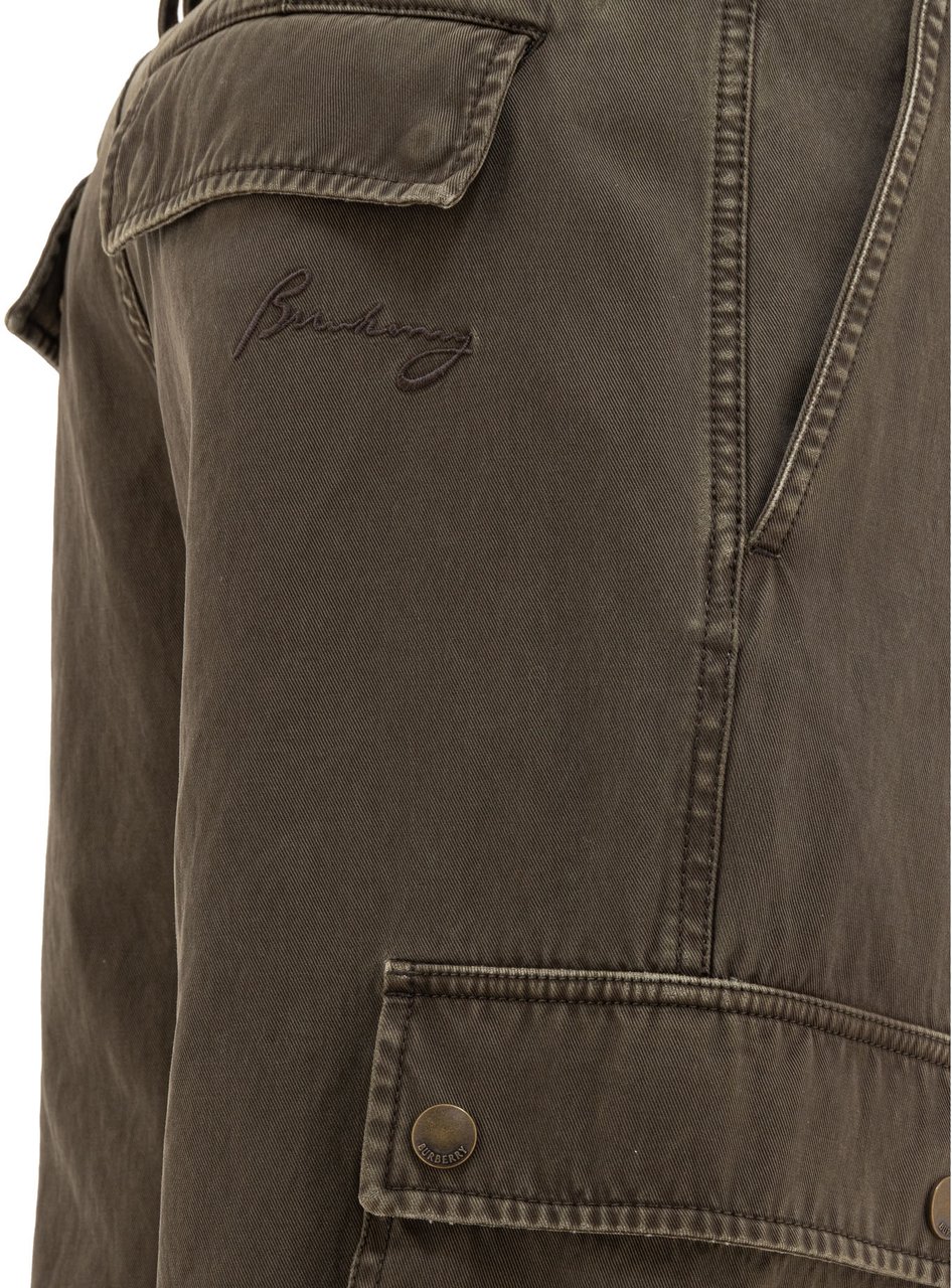 Burberry Gabardine cargo trousers Bruin