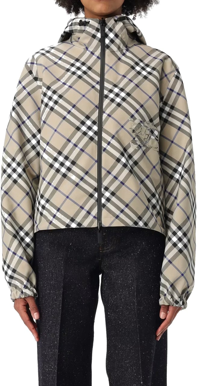 Burberry Burberry Reversible Cropped Jacket Grijs