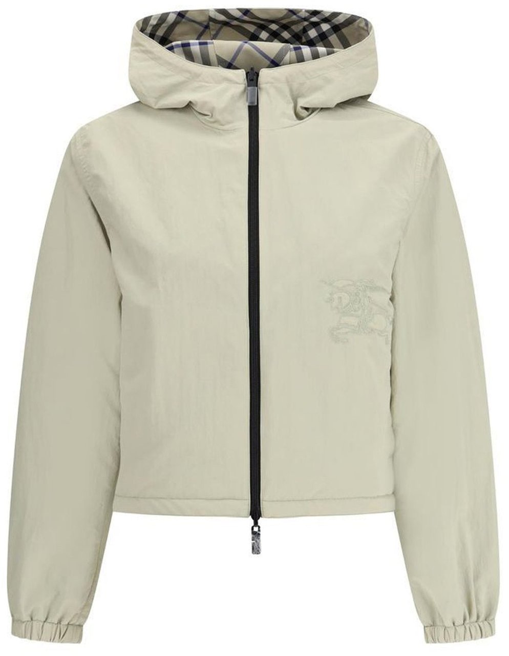 Burberry Burberry Reversible Cropped Jacket Grijs