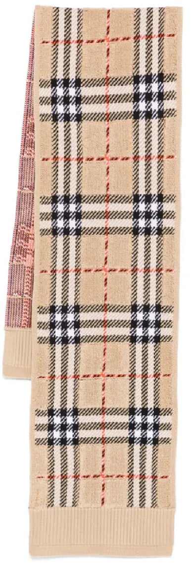 Burberry towelling chk scarf divers Divers