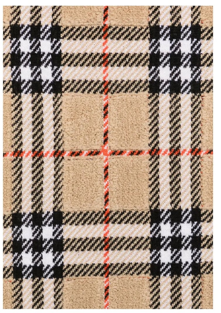 Burberry towelling chk scarf divers Divers