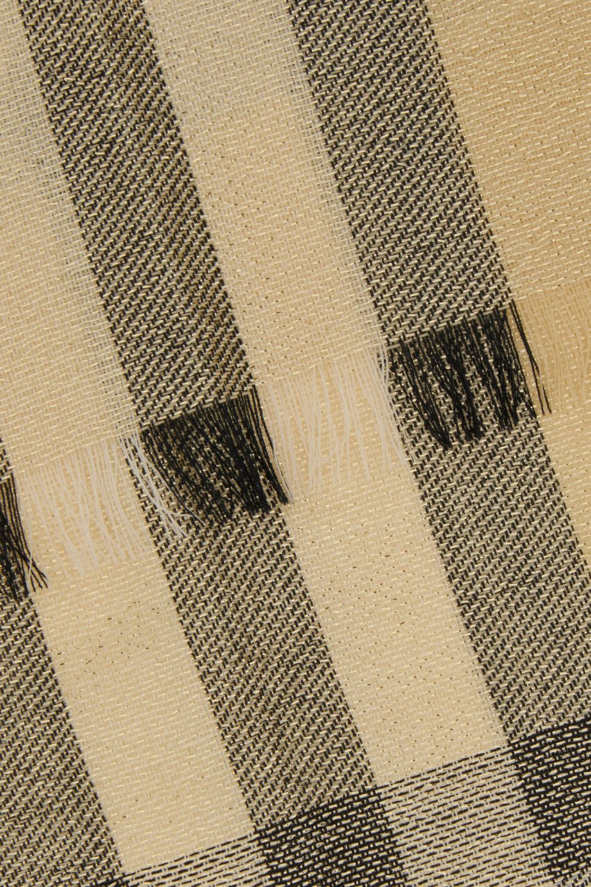 Burberry Burberry Embroidered wool blend scarf Divers