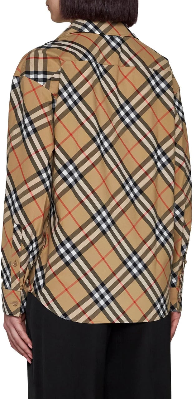Burberry Burberry Check Cotton Shirt Bruin