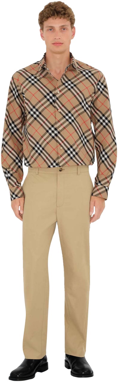 Burberry CHECK PRINT SHIRT Beige