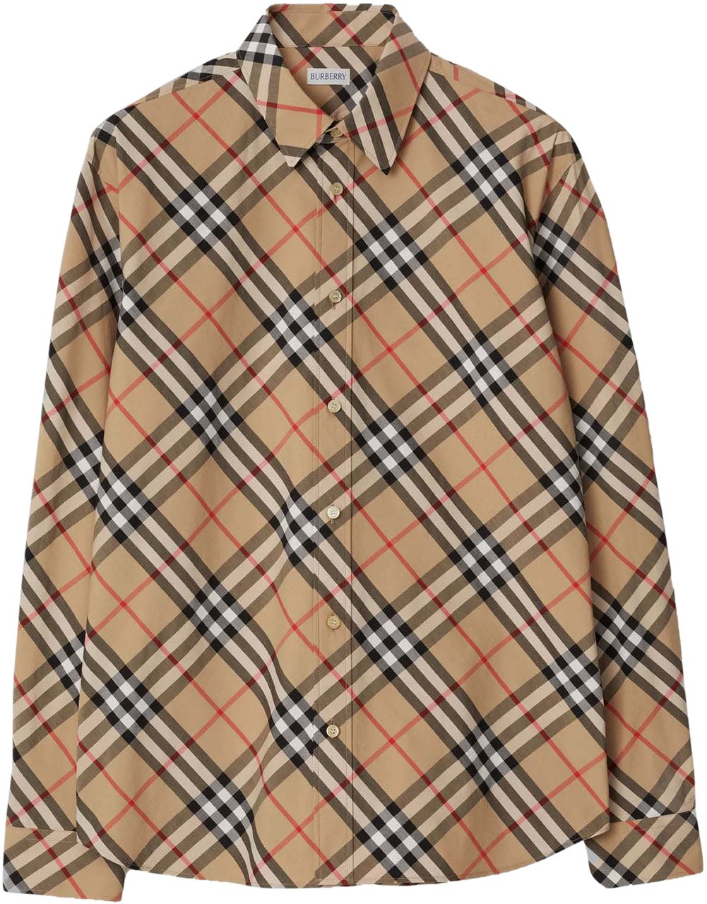 Burberry CHECK PRINT SHIRT Beige