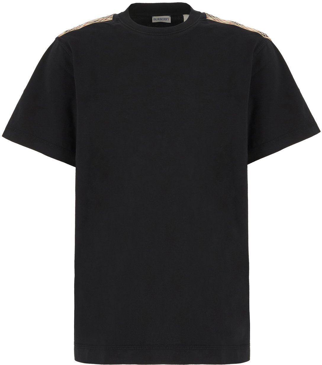 Burberry Black cotton t-shirt Zwart