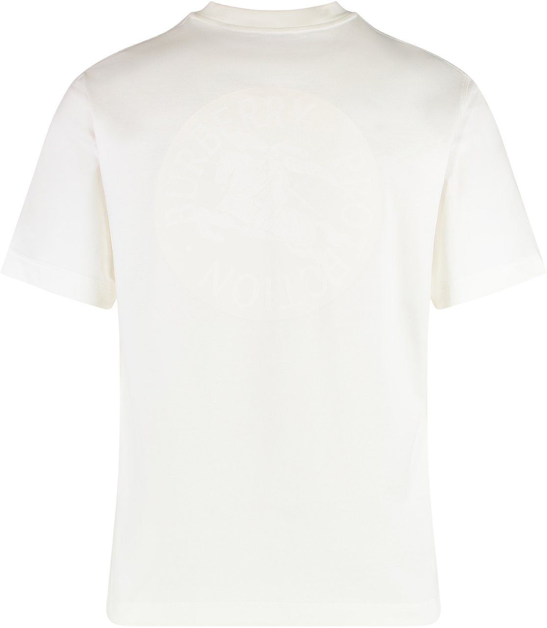 Burberry Cotton crew-neck T-shirt Wit