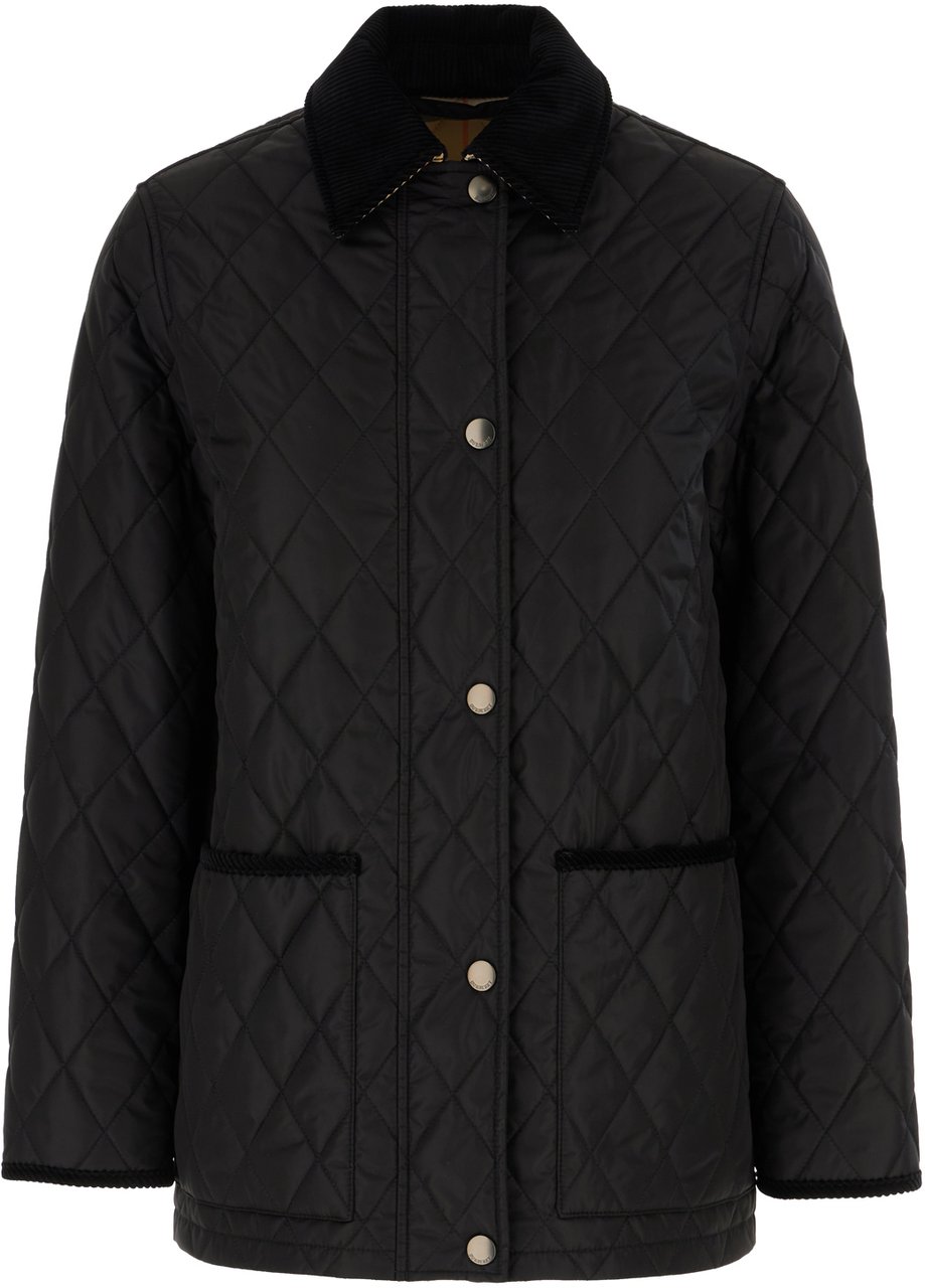Burberry Burberry Black nylon padded jacket Zwart