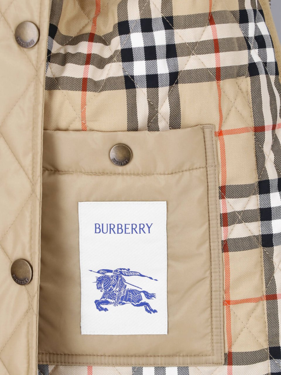 Burberry Beige nylon padded jacket Beige