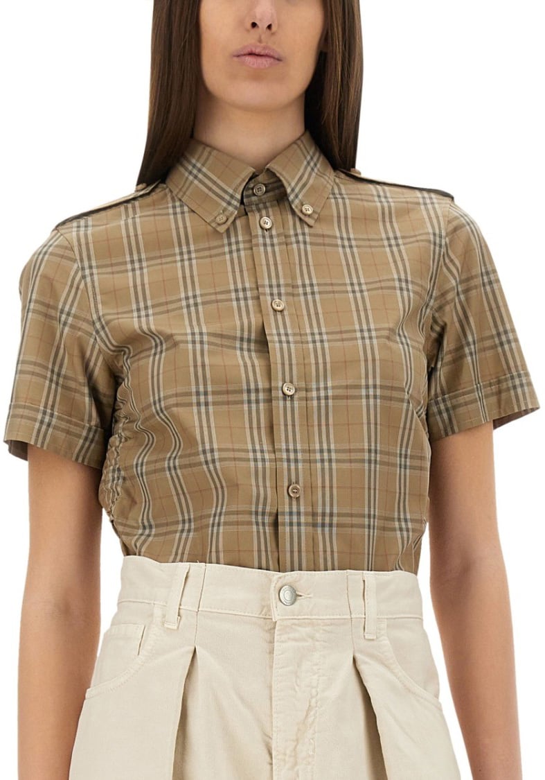 Burberry Cotton "Check" Shirt Bruin