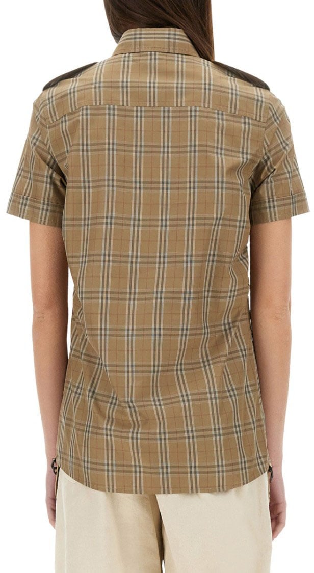 Burberry Cotton "Check" Shirt Bruin
