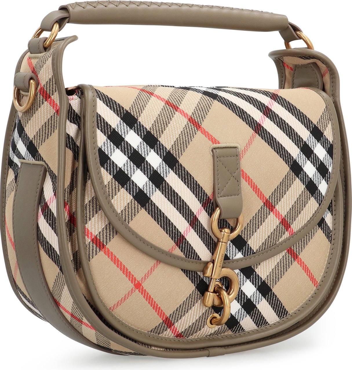 Burberry B Clip piccola Messenger bag Beige