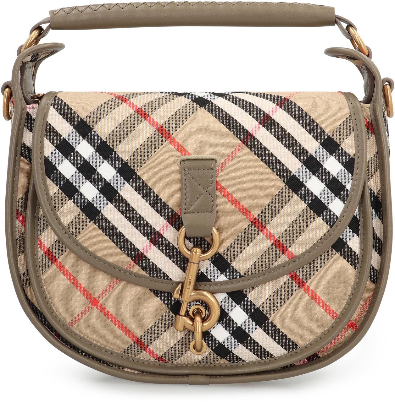 Burberry B Clip piccola Messenger bag Beige