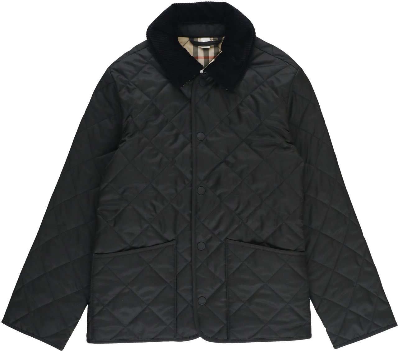 Burberry Coats Black Zwart