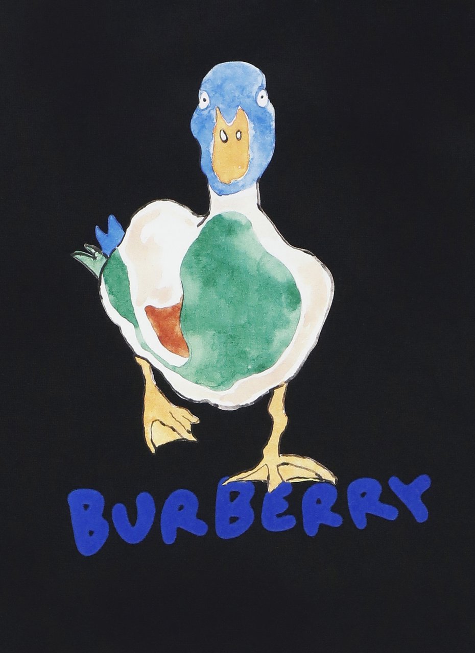 Burberry T-Shirts And Polos Black Zwart