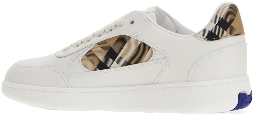 Burberry White leather Terrace sneakers Wit