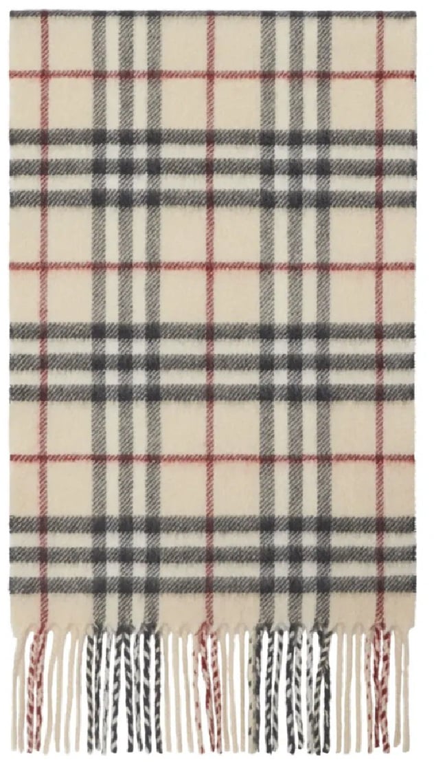 Burberry vtg chk cash scarf divers Divers