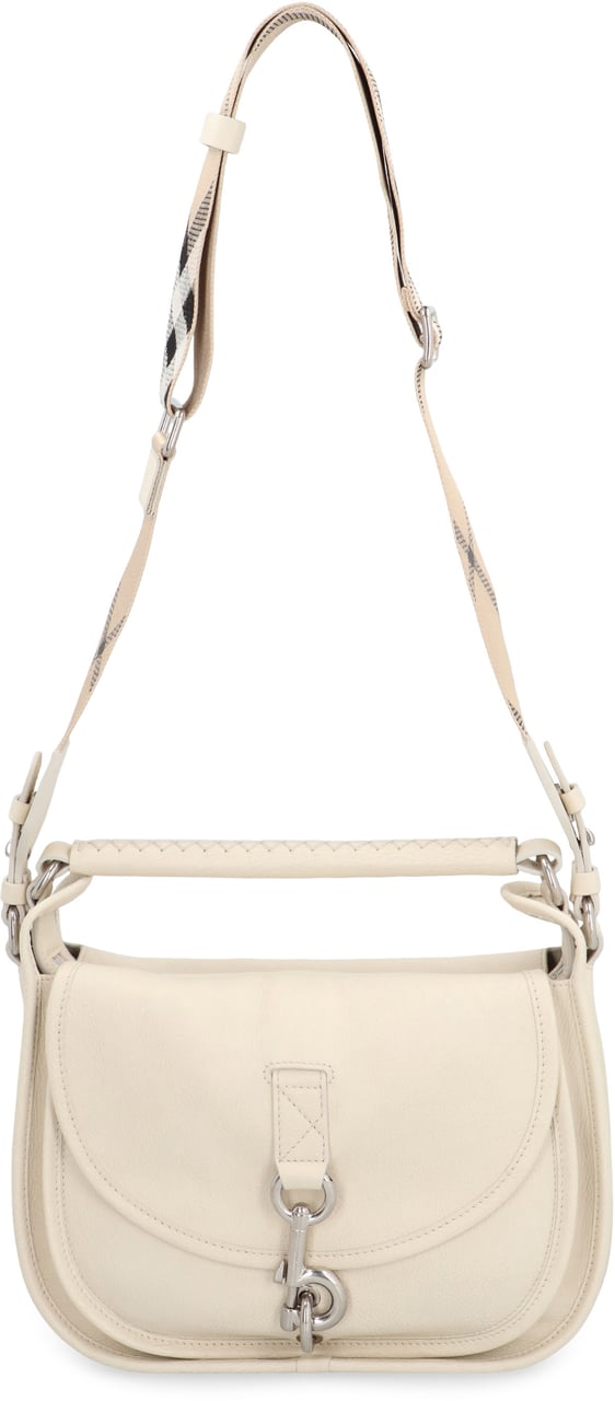 Burberry B Clip piccola Messenger bag Wit