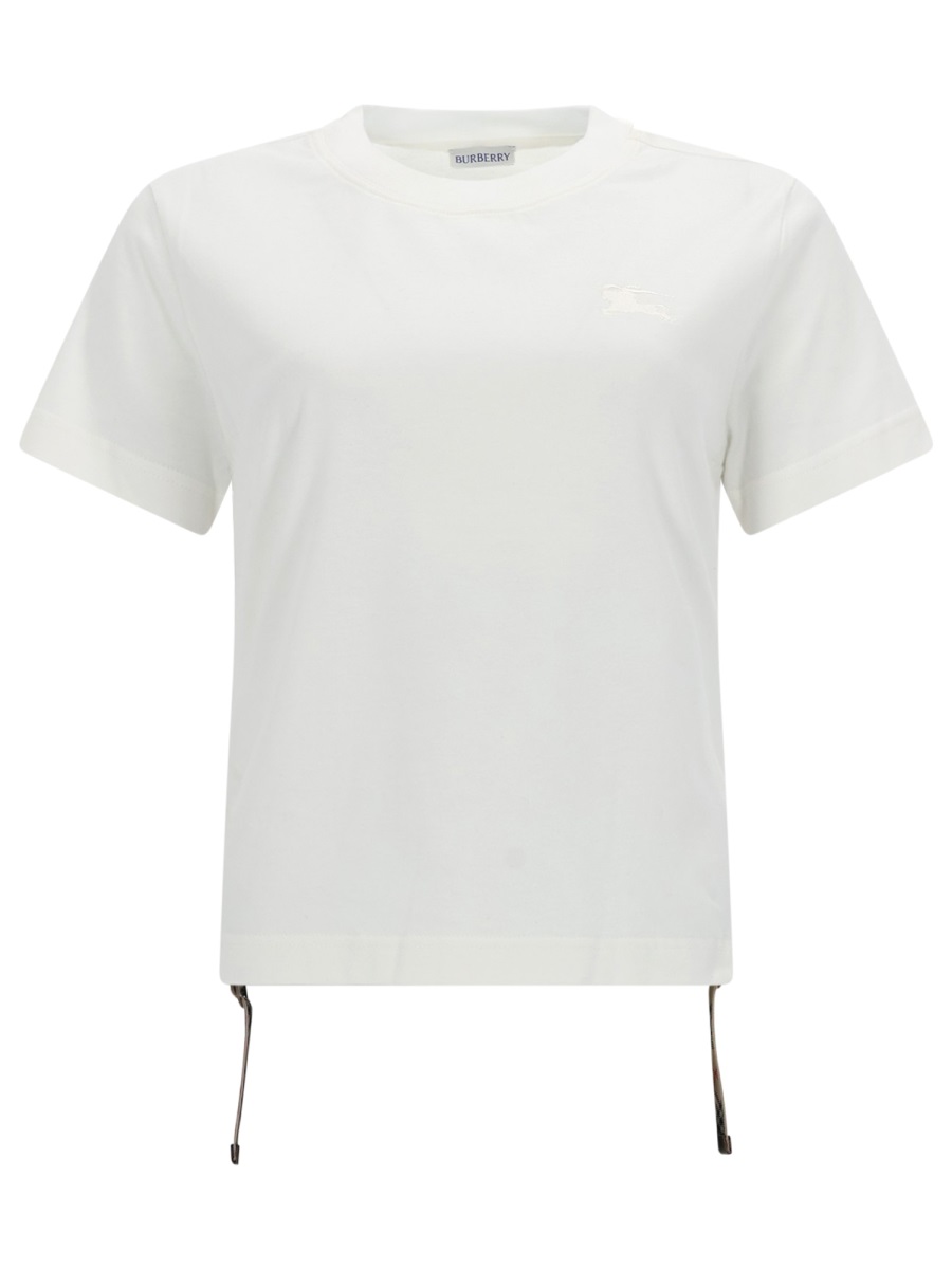 Burberry Festival Crew Neck Adjustable Drawstring T-Shirt Wit