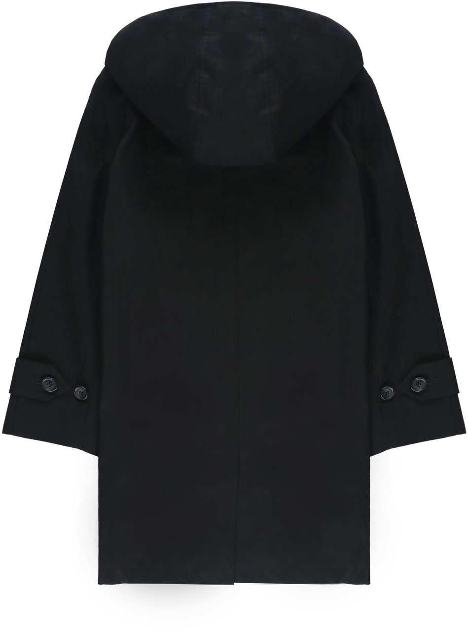 Burberry Coats Black Zwart