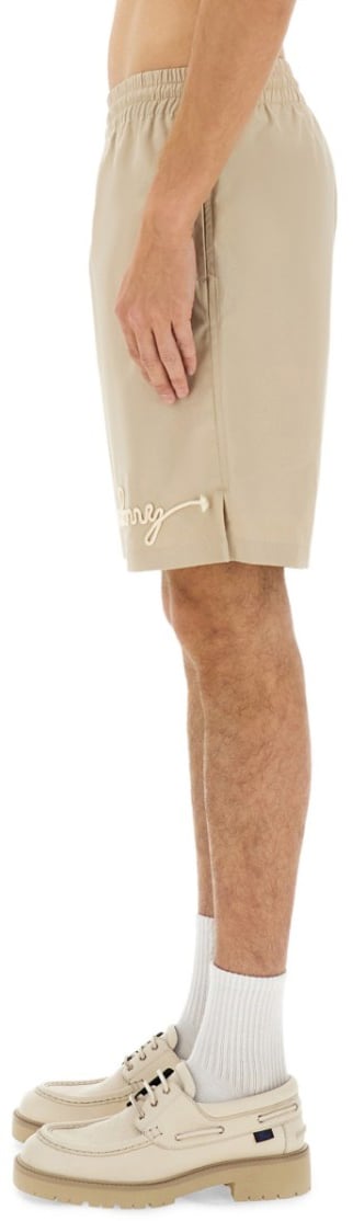 Burberry Nautical Style Logo Shorts Neutraal