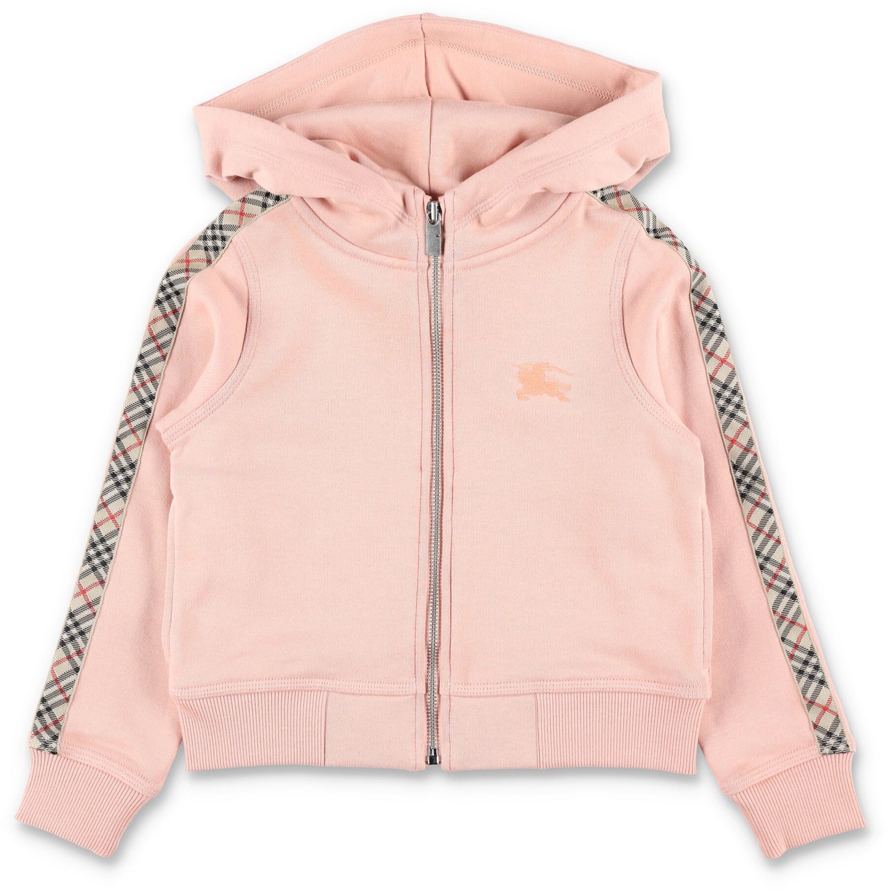 Burberry Zip Fleece Lateral Check Rosa Roze