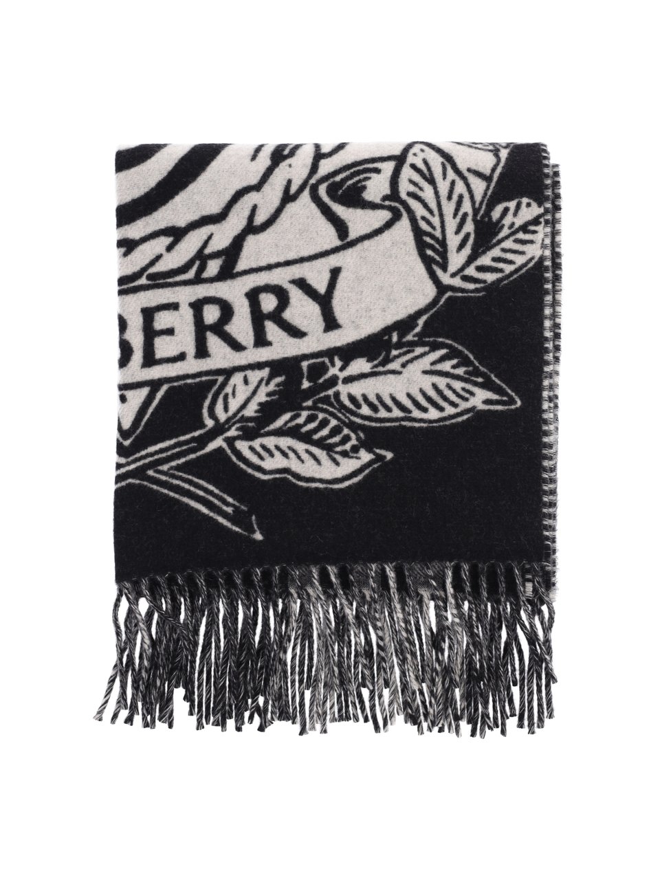 Burberry Cashmere Reversible Scarf Grijs
