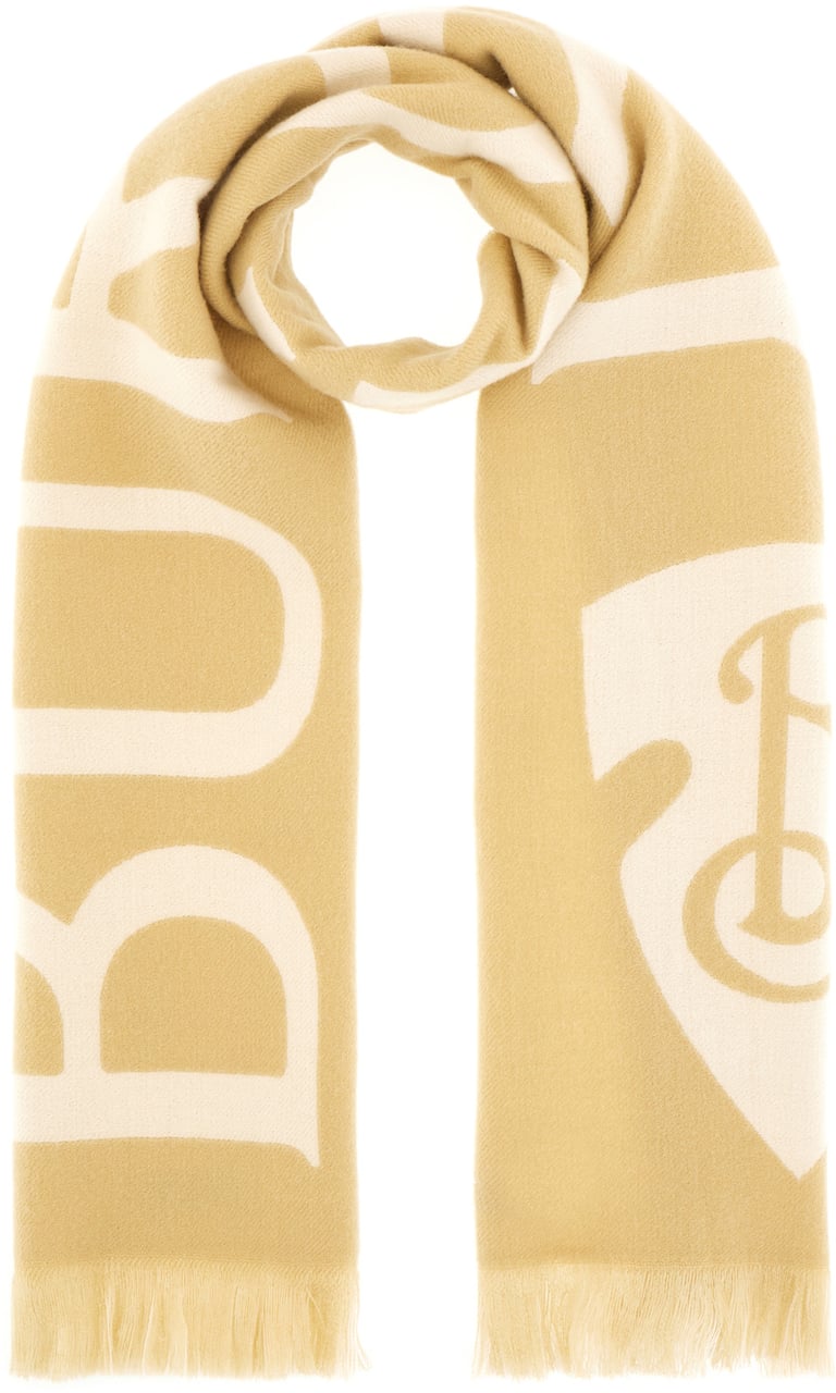 Burberry Burberry Embroidered wool scarf Divers