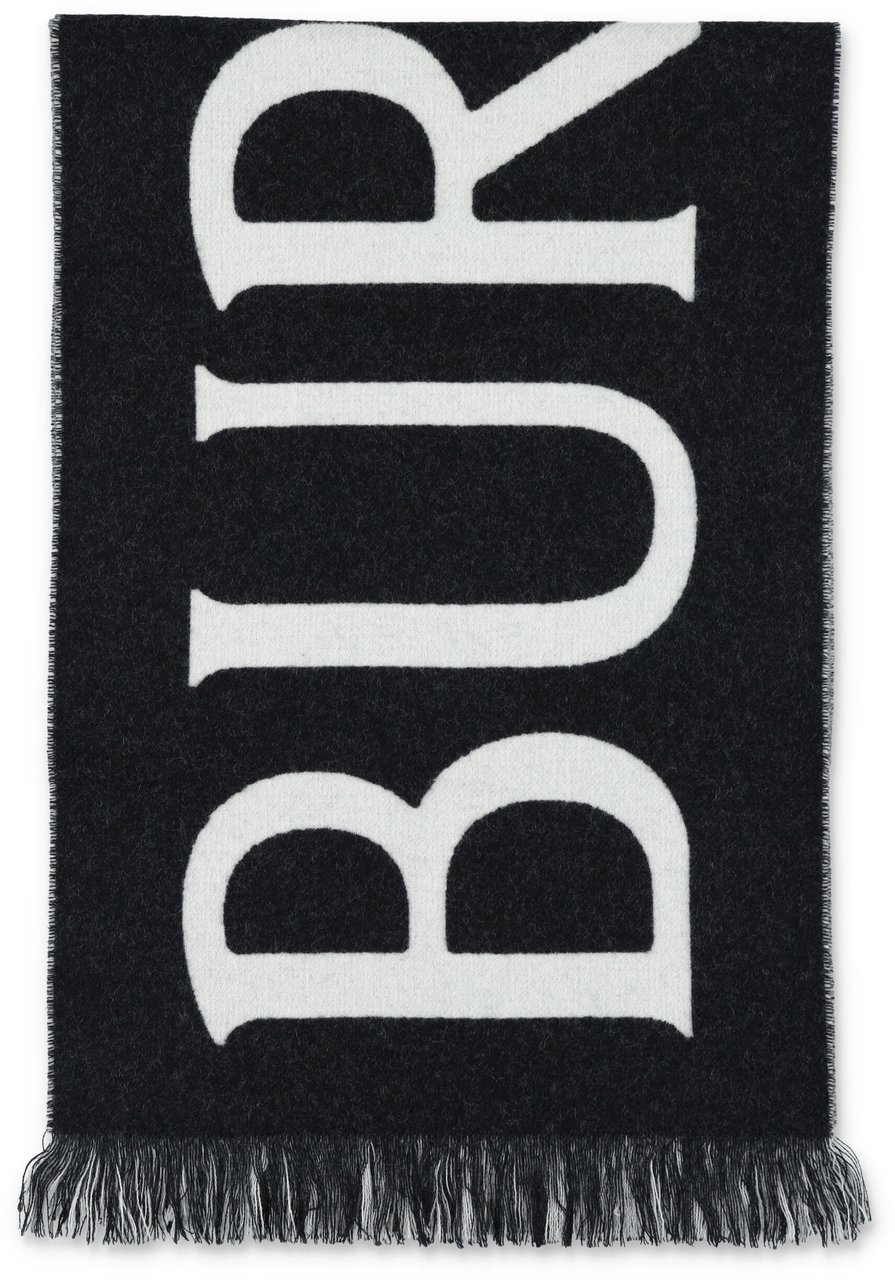 Burberry Mu Text Wl Scf Blackcalico Zwart