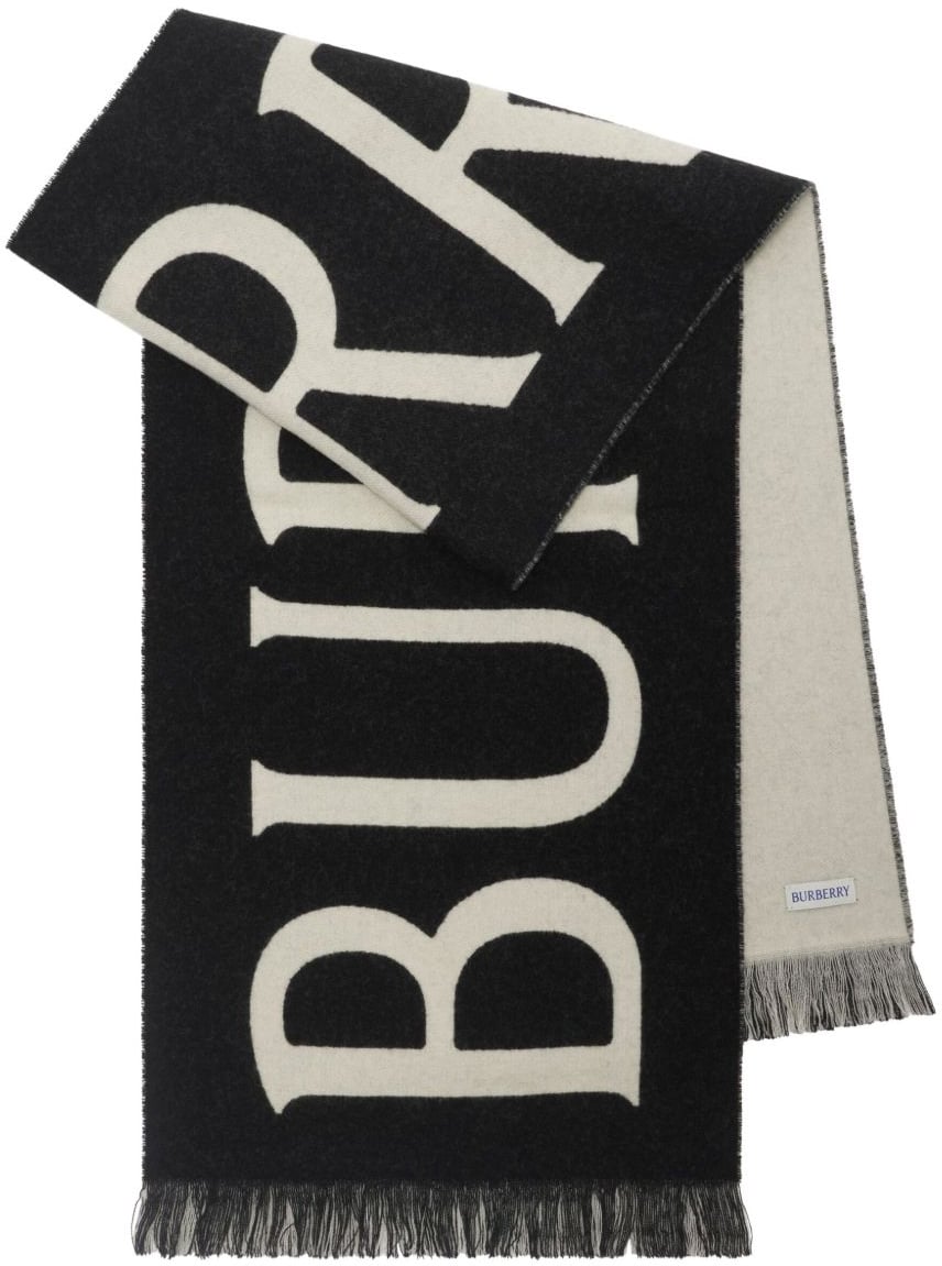 Burberry Scarfs Black Zwart