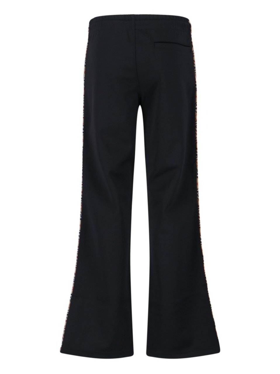 Burberry Flared Trousers With Drawstring Waistband Zwart
