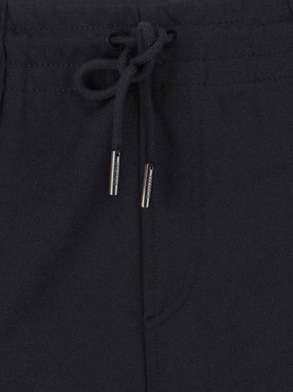 Burberry Flared Trousers With Drawstring Waistband Zwart