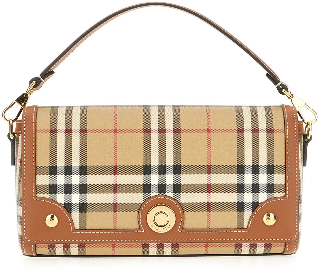 Burberry Burberry Printed canvas and leather Note handbag Divers