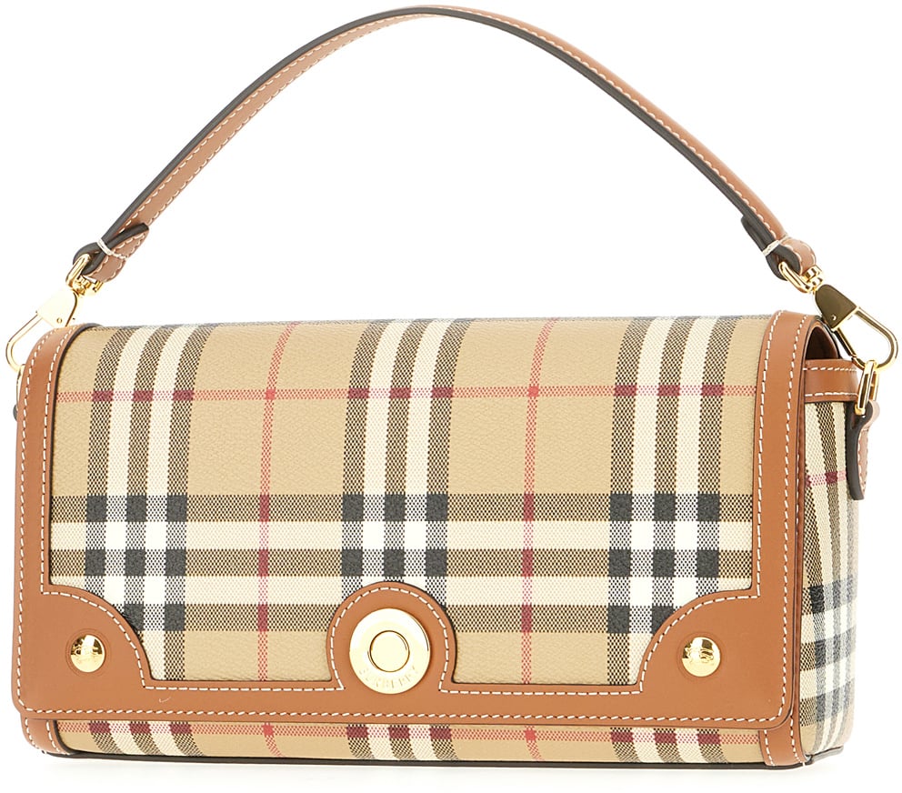 Burberry Burberry Printed canvas and leather Note handbag Divers