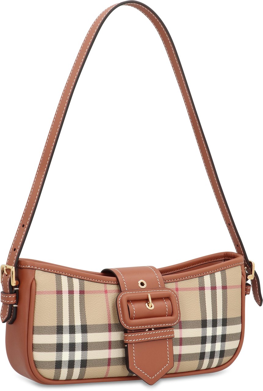 Burberry Check print shoulder bag Bruin