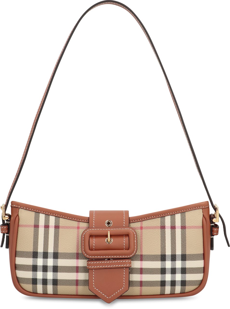 Burberry Check print shoulder bag Bruin